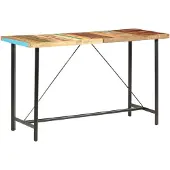 vidaXL Table de bar 180 x 70 x 107 cm Bois massif recyclé