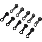 Elvedes Shimano Bouchons d'embout Purge 10 unités Noir Noir One Size