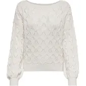 ONLY Pull-over 'ONLBrynn' blanc cassé