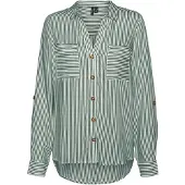 Vero Moda Chemisier 'Bumpy' vert foncé / blanc