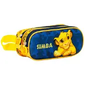 KARACTERMANIA Disney Le roi lion Simba Rest 3D Doppelfedermäppchen, bleu foncé