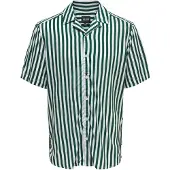 Only & Sons Chemise 'Wayne' vert foncé / blanc