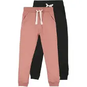 Minymo Pantalon anthracite / rose