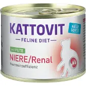 Kattovit Feline Diet Niere/Renal - viande de dinde pour soutenir la fonction rénale - 185 g