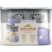 Almo Nature Intestinal Help multipack au poisson et à la volaille pâtée pour chat (70 g)