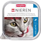 Beaphar Régime rénal Croquettes pour chats - Saumon - 16 x 100 g