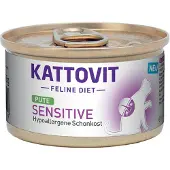 Kattovit Feline Diet Sensitive Aliments humides à base de dinde pour les chats sensibles aux allergies 12x85 g