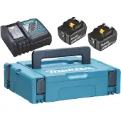 Makita 197624-2 - Starter Pack - Batteries 18V Li-ion - 2 Batteries 5,0 Ah - Chargeur Et MAKPAC