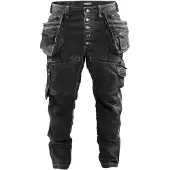 Blakläder X1900 Pantalon De Travail Baggy Denim Stretch 1999 - Noir - Taille 52 (L)