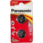 Panasonic Piles - - CR 2025 - Lithium 3V - Blister de 2 - Haute qualité