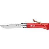 Opinel No. 08 couteau de poche Trekking, Rouge