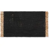 Ferm Living - Block Mat Black/Natural ferm LIVING