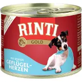Rinti Gold Poultry hearts Mini Cœurs de volaille pour chiens de petite race 12x185 g