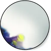 Petite Friture Francis Miroir Large | Blue Watercolour