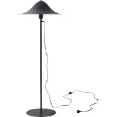 Pholc Lampadaire , Noir, Salon / séjour, Aluminium