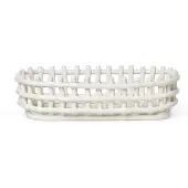 Ferm Living Panier en Céramique Oval | Off White