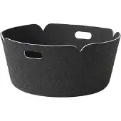 Muuto Restore Round Panier Black Mélange