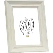 Deknudt Cadre photo peint en blanc style campagne 18x24 S46LF1