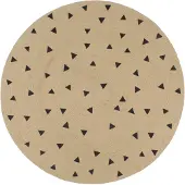 vidaXL Tapis fait à la main Jute avec imprimé à triangles 90 cm