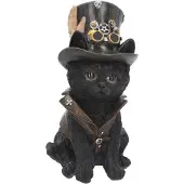NEMESIS Statuette Gothic de - Cogsmiths Cat - pour Indifférent - noir - Taille Standard