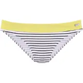 Venice beach Bas de bikini jaune / noir / blanc