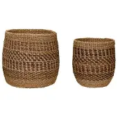 Hubsch Oker Paniers Oker/nature (série De 2) | 821501