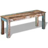 vidaXL Banc 110x35x45 cm Bois de récupération massif