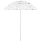 vidaXL Parasol Hawaii blanc 180 cm