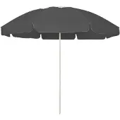 The Living Store Parasol de plage anthracite 240 cm