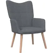 vidaXL Fauteuil relax gris foncé Tissu