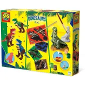 SES Creative Set de Création - Dinosaurs - 3en1 - - UneTaille - Set de Création