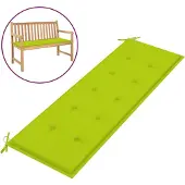vidaXL Coussin de banc de jardin vert brillant 150x50x3cm tissu oxford