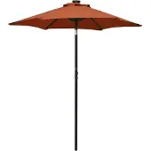 vidaXL Parasol avec éclairage LED Terracota 200x211 cm Alu