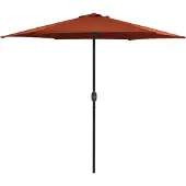 vidaXL Parasol avec mât en aluminium 270x246 cm Terracota