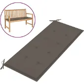 vidaXL Coussin de banc de jardin taupe 120x50x4 cm tissu oxford