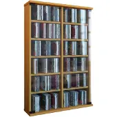 VCM Bois CD DVD Stand Étagère Armoire Rangement Étagère sur pied Support Roma Porte en verre Bois CD DVD Stand Étagère Armoire Rangement Étagère sur pied Support Roma Porte en verre