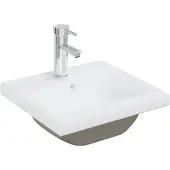 vidaXL Lavabo encastré avec robinet 42x39x18 cm Céramique blanche