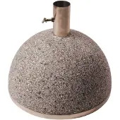 Esschert Design Pied de parasol en granit - D. 35,5 cm x H. 25,5 cm - Gris