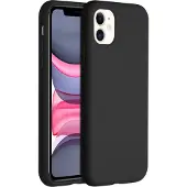 Accezz Coque Liquid Silicone Apple iPhone 11 - Noir