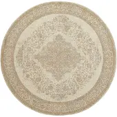 Nordal Tapis tissé perle - sable / beige Ø140cm