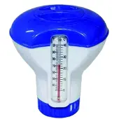 Summer Fun Distributeur de chlore « » 20 grammes avec thermomètre, bleu et blanc
