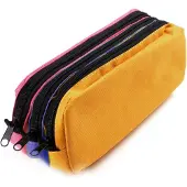 Kangaro K-56402 Trousse , 3 compartiments, orange / bleu / fuchsia