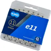 Kmc E11 E-bike Chain Argenté 122 Links