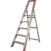 Little Jumbo 4741000105 Escabeau SuperPRO - Simple - Aluminium - 5 Marches - Hauteur De Travail Max. 3,20 M.