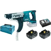 Makita DFR550RTJ Visseuse À Bande Sans-fil 18V Li-ion Kit Complet (2x Batterie 5,0 Ah) Dans MAKPAC - 25-55 Mm