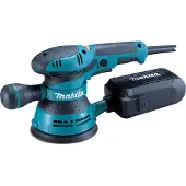 Makita BO5041 Ponceuse excentrique électrique professionnelle, 300 watts, surface de ponçage de 125 mm, vitesse variable, aspiration de la poussière