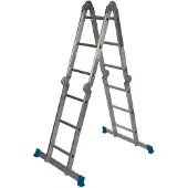 Silverline 953474 Échelle Multifonction Avec Plateforme - 3,6 M / 12 Échelons