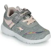 Kangaroos Baskets enfants grises KY-CHUMMY EV de en textile de la taille 21 à 26