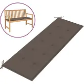 vidaXL Coussin de banc de jardin taupe 150x50x4 cm tissu oxford