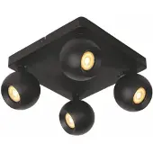Lucide FAVORI - Spot de plafond - 4xGU10 - Noir